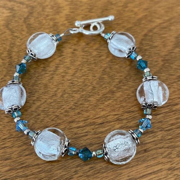 Sterling  silver  bracelet - Picture 1 of 5